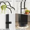 Tribesigns 74.8" Arch Plant Stand, 6-Tier Flower Bonsai Shelf with 10 Hanging Hooks* Plant Stands | Plant Stands
