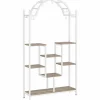 Tribesigns Arched Plant Stand, 74.8" Flower Stands with Hanging Hooks* Plant Stands | Plant Stands