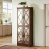 Tribesigns 68" Bookcase, Storage Cabinet Pantry Cabinet With 4 Mirrored Doors* Bookcases & Bookshelves | Bookcases & Bookshelves