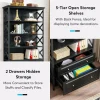 Tribesigns Bookshelf, 5-Tier Bookcase Display Shelf Organizer with 2 Drawers* Bookcases & Bookshelves | Bookcases & Bookshelves