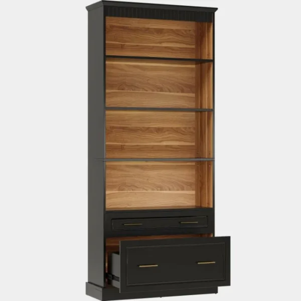 Tribesigns 72" Bookshelf with Drawers, FreeStanding 5 - Shelf Bookcase Display Shelf* Bookcases & Bookshelves | Bookcases & Bookshelves