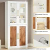 Tribesigns 69" Bookshelves, 8 - Tier Floor Standing Bookcase Storage Cabinet with Doors* Bookcases & Bookshelves | Bookcases & Bookshelves
