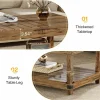 Tribesigns 47" Coffee Table, Wood Center Table Cocktail Tea Table with Storage Shelf* Coffee Tables