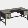 Tribesigns Computer Desk, 63" Executive Desk Writing Table with 4 Storage Drawers* Desks