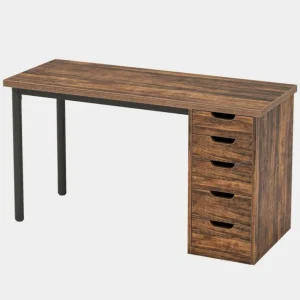 Tribesigns 47" Computer Desk with 5 Drawers, Modern Study Table Writing Desk* Desks