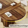 Tribesigns 55" Conference Table, Oval Rustic Meeting Table For 6 People* Desks