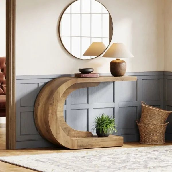 Tribesigns 43" Console Table, C - Shaped Modern Accent Table Hallway Table* Console Tables | Console Tables