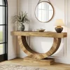 Tribesigns 59" Console Table, Farmhouse Sofa Table Hallway Table with Half - circle Base* Console Tables | Console Tables