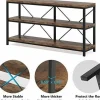 Tribesigns 55" Console Table, Sofa Table TV Stand with 3-Tier Storage Shelves* Console Tables | Console Tables