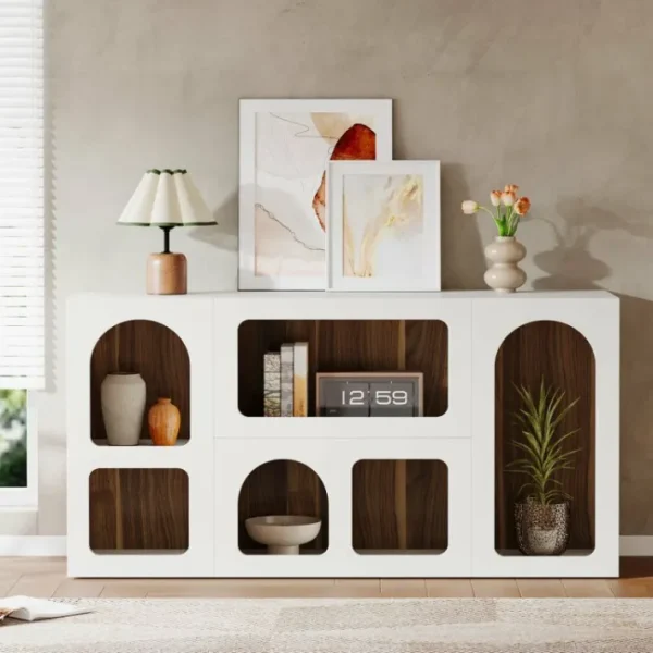 Tribesigns 59" Console Table, Wooden Sofa Table Storage Organizer Entrance Table* Console Tables | Console Tables