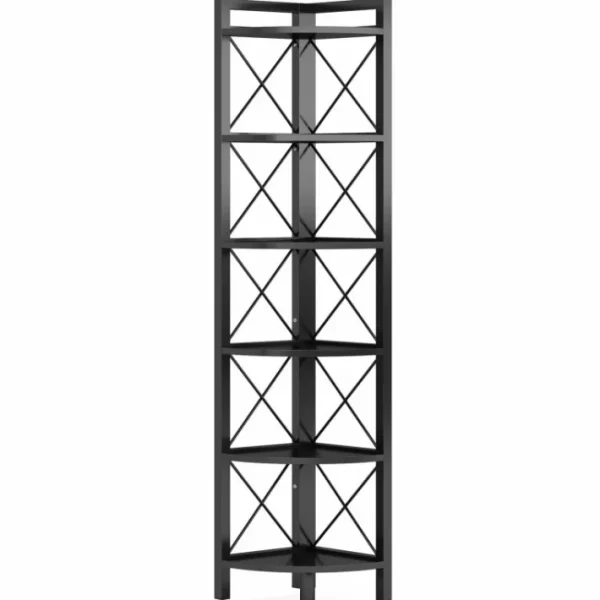 Tribesigns Corner Shelf, 5 Tier / 6Tier Corner Bookshelf Bookcase for Small Space* Corner Shelves | Corner Shelves