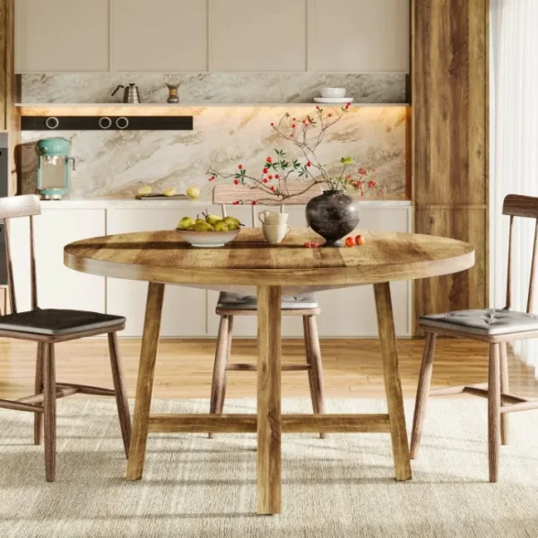 Tribesigns 47" Dining Table, Farmhouse Kitchen Table Dinner Table for 4 - 6 People* Dining Tables
