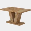 Tribesigns 47" Dining Table, Farmhouse Wooden Kitchen Dinner Table with Duty Pedestal* Dining Tables