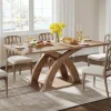Tribesigns 63" Dining Table, Modern Kitchen Table with Pedestal Base for 4 - 6 People* Dining Tables