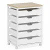 Tribesigns 5/7 Drawer Chest, Wood Storage Dresser Cabinet with Wheels* Chests Of Drawers