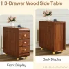 Tribesigns 3 - Drawer End Table, Small Classic Sofa Side table Bedside Table* End & Side Tables