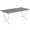 Tribesigns 63" Executive Desk, Faux Marble Computer Desk Meeting Table* Desks