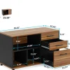 Tribesigns File Cabinet, 3-Drawer Filing Cabinet with Lock Wheels for A4/Letter Size* File Cabinets | File Cabinets