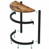 Tribesigns Half Round End Table, Narrow Side Table with Metal Frame* End & Side Tables