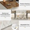 Tribesigns 63 - Inch Executive Desk, Industrial Computer Desk with Wooden Tabletop* Desks