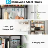 Tribesigns Kitchen Baker's Rack, 5-Tier Utility Storage Shelf with Hutch* Baker's Racks | Baker's Racks
