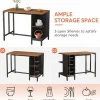 Tribesigns 43" Kitchen Island Kitchen Counter Table with 5 Open Shelves* Kitchen Islands | Kitchen Islands