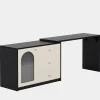 Tribesigns L - Shaped Computer Desk, Corner Office Desk with Reversible Storage Cabinet* Desks