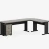 Tribesigns L-Shaped Desk, 83" Corner Executive Desk with Mobile File Cabinet* Desks