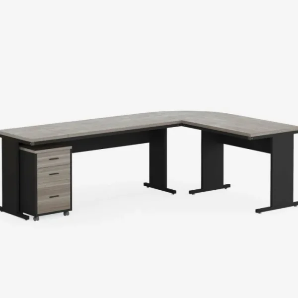 Tribesigns L-Shaped Desk, 83" Corner Executive Desk with Mobile File Cabinet* Desks