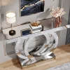 Tribesigns 43" Mirrored Console Table, Glass Sofa Table Foyer Table* Console Tables | Console Tables