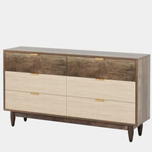 Tribesigns Modern 6-Drawer Dresser, 55 Inches Storage Chest of Drawers* Chests Of Drawers