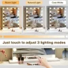 Tribesigns Modern Makeup Vanity, 2-Drawer Dressing Table with Lighted Mirror* Makeup Vanities