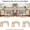 Tribesigns Modern Makeup Vanity Table, Dressing Table Set with 5 Drawers (Without Mirror & Stool)* Makeup Vanities