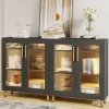 Tribesigns Modern Sideboard Buffet Storage Cabinet with LED Light & Acrylic Doors* Sideboards & Buffets | Sideboards & Buffets