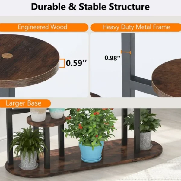 Tribesigns Plant Stand, Multi-Tiered 11 Potted Plant Shelf Flower Stands* Plant Stands | Plant Stands