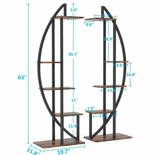 Tribesigns Plant Stand, 5-Tier Bonsai Flower Rack Display Shelf Pack of 2* Plant Stands | Plant Stands