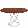 Tribesigns 47" Round Dining Table, Dinner Kitchen Table with Metal Base* Dining Tables