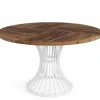 Tribesigns Round Dining Table for 4-6, 47" Farmhouse Circle Kitchen Table* Dining Tables