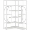 Tribesigns 7 - Shelf Corner Bookshelf, L - Shaped Bookcase Display Rack* Bookcases & Bookshelves | Bookcases & Bookshelves