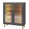 Tribesigns Shoe Cabinet, 5-Tier Shoe Organizer with LED Light & Acrylic Doors* Shoe Racks & Cabinets | Shoe Racks & Cabinets