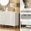 Tribesigns Sideboard Buffet, 63" Modern Kitchen Accent Cabinet with 4 Doors* Sideboards & Buffets | Sideboards & Buffets