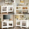 Tribesigns 59" Sideboard Buffet, Kitchen Storage Cabinet Console Table with Mirror Doors* Sideboards & Buffets | Sideboards & Buffets