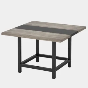 Tribesigns Square Dining Table, Farmhouse 39"x 39"x 29" Kitchen Table for 4* Dining Tables