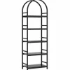 Tribesigns 4 - Tier / 5 - Tier Bookshelf, Arched Bookcase Display Rack with Storage Shelves* Corner Shelves | Corner Shelves