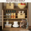Tribesigns 3 - Tier Bakers Rack, Bread Rack Coffee Stand With Storage Cabinet* Baker's Racks | Baker's Racks