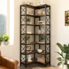 Tribesigns 7 - Tier Corner Bookshelf Corner Bookcase Storage Display Rack* Corner Shelves | Corner Shelves
