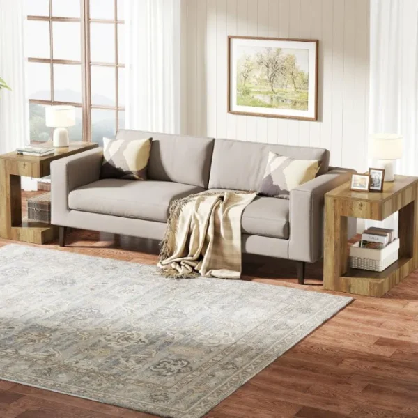 Tribesigns 2 - Tier End Table, Small Sofa Side Table With Open Storage Shelf* End & Side Tables