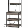 Tribesigns 5-Tier Kitchen Baker's Rack with Power Outlets, Drawer & Sliding Shelves* Baker's Racks | Baker's Racks