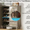 Tribesigns 5-Tier Mirror Shoe Cabinet, Large Shoe Storage Organizer With Doors* Shoe Racks & Cabinets | Shoe Racks & Cabinets