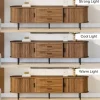 Tribesigns 70" TV Stand, Modern Media Console with Storage and Sliding Tambour Door* Tv Stands